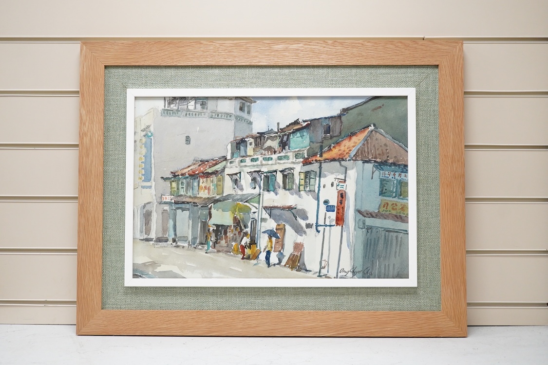 Karenth, Paris, Parisienne street scene with figures, signed, impressionist oil on canvas, 49 x 57cm